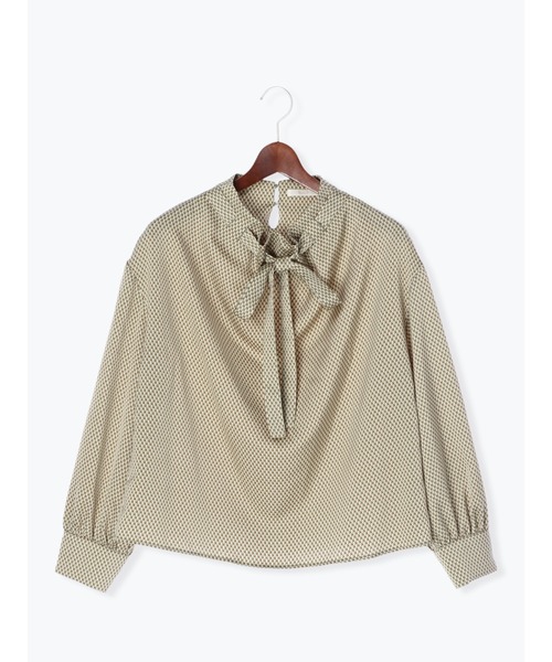 Te chichi（テチチ）の「柄アソートリボンボウタイブラウス（シャツ/ブラウス・レディース・オフホワイト/グリーン/グレー/ネイビー・ﾌﾘ-）」の18枚目の写真