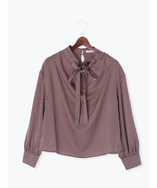 Te chichi（テチチ）の「柄アソートリボンボウタイブラウス（シャツ/ブラウス・レディース・オフホワイト/グリーン/グレー/ネイビー・ﾌﾘ-）」の19枚目の写真