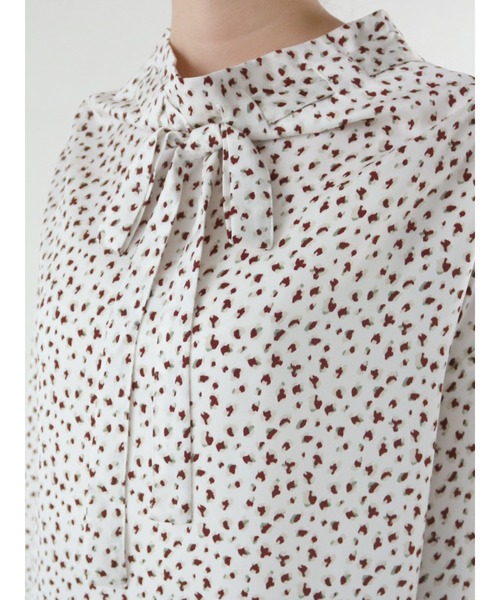 Te chichi（テチチ）の「柄アソートリボンボウタイブラウス（シャツ/ブラウス・レディース・オフホワイト/グリーン/グレー/ネイビー・ﾌﾘ-）」の16枚目の写真