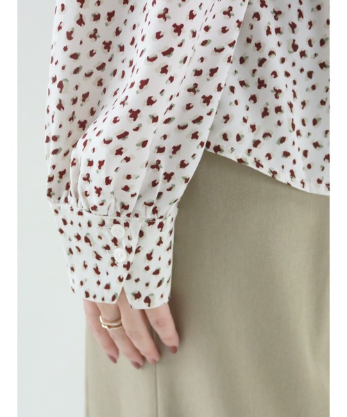 Te chichi（テチチ）の「柄アソートリボンボウタイブラウス（シャツ/ブラウス・レディース・オフホワイト/グリーン/グレー/ネイビー・ﾌﾘ-）」の17枚目の写真