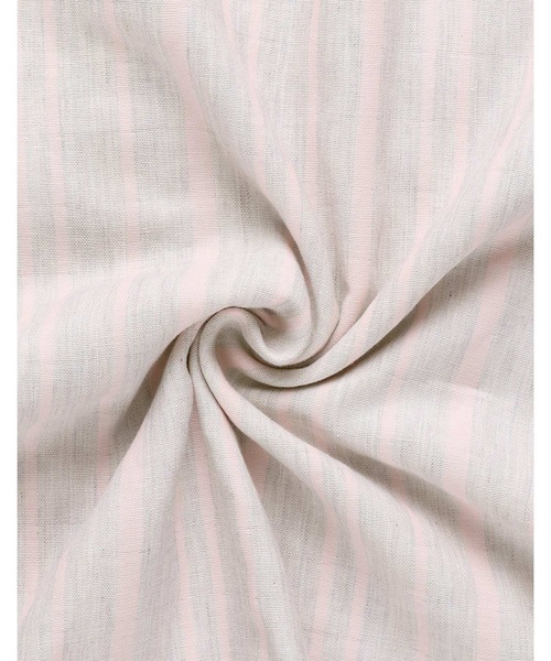 AMPHI(アンフィ)の「綿100%ダブルガーゼ×ストライプ パジャマ(セットアップ)(ルームウェア/パジャマ・レディース・ライトパープル/ベビーピンク・MEDIUM/LARGE)」の4枚目の写真