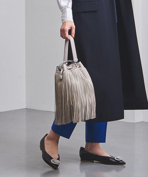 J&M Davidson（ジェイアンドエムデヴィッドソン）の「＜J&M DAVIDSON（ジェイアンドエム デヴィッドソン）＞THE FRINGE バッグ ■■■（ショルダーバッグ・レディース・ライトグレー・FREE）」の1枚目の写真