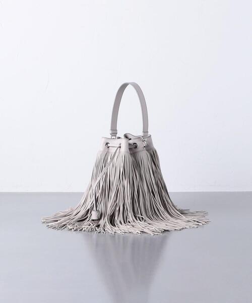 J&M Davidson（ジェイアンドエムデヴィッドソン）の「＜J&M DAVIDSON（ジェイアンドエム デヴィッドソン）＞THE FRINGE バッグ ■■■（ショルダーバッグ・レディース・ライトグレー・FREE）」の3枚目の写真