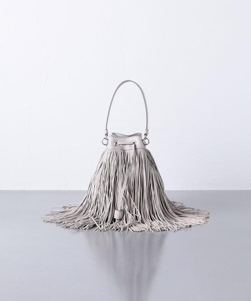 J&M Davidson（ジェイアンドエムデヴィッドソン）の「＜J&M DAVIDSON（ジェイアンドエム デヴィッドソン）＞THE FRINGE バッグ ■■■（ショルダーバッグ・レディース・ライトグレー・FREE）」の5枚目の写真
