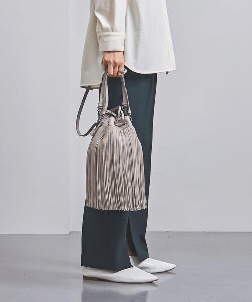 J&M Davidson（ジェイアンドエムデヴィッドソン）の「＜J&M DAVIDSON（ジェイアンドエム デヴィッドソン）＞THE FRINGE バッグ ■■■（ショルダーバッグ・レディース・ライトグレー・FREE）」の17枚目の写真
