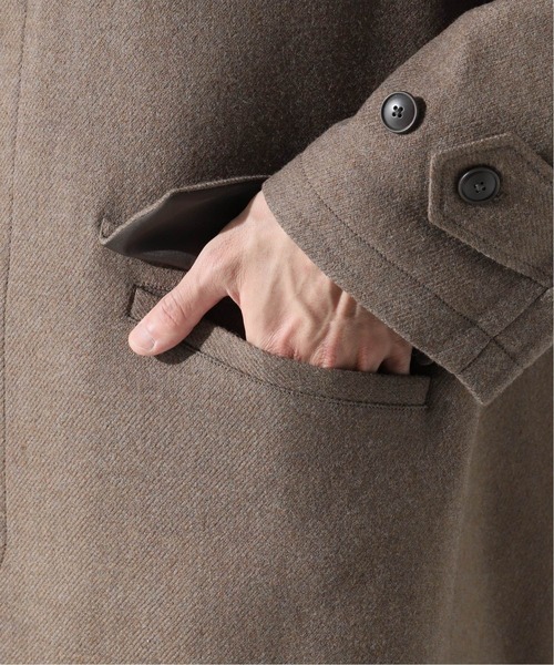 JOURNAL STANDARD relume（ジャーナルスタンダード　レリューム）の「HIGH LAND WOOL オーバーサイズ バルマカーンコート（その他アウター・メンズ・ネイビー/ブラウン/カーキ・S/M/L）」の9枚目の写真