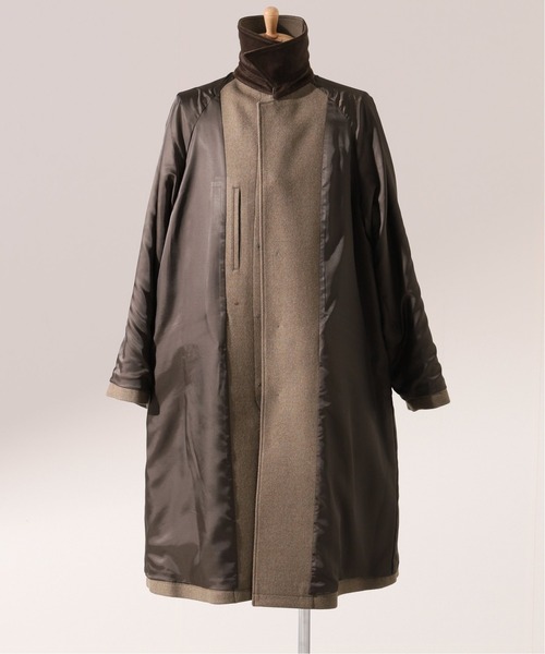 JOURNAL STANDARD relume（ジャーナルスタンダード　レリューム）の「HIGH LAND WOOL オーバーサイズ バルマカーンコート（その他アウター・メンズ・ネイビー/ブラウン/カーキ・S/M/L）」の14枚目の写真