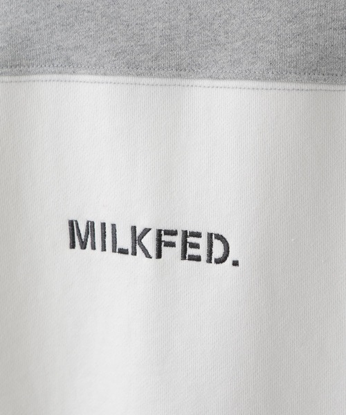 MILKFED.（ミルクフェド）の「BICOLOR WIDE TOP（スウェット・レディース・ブラック/ベージュ/アッシュ・ONE SIZE）」の14枚目の写真