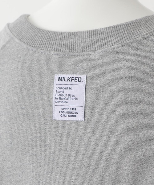 MILKFED.（ミルクフェド）の「BICOLOR WIDE TOP（スウェット・レディース・ブラック/ベージュ/アッシュ・ONE SIZE）」の12枚目の写真