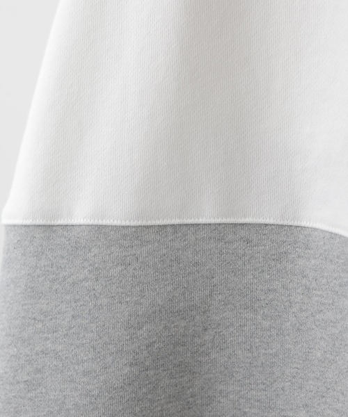 MILKFED.（ミルクフェド）の「BICOLOR WIDE TOP（スウェット・レディース・ブラック/ベージュ/アッシュ・ONE SIZE）」の8枚目の写真