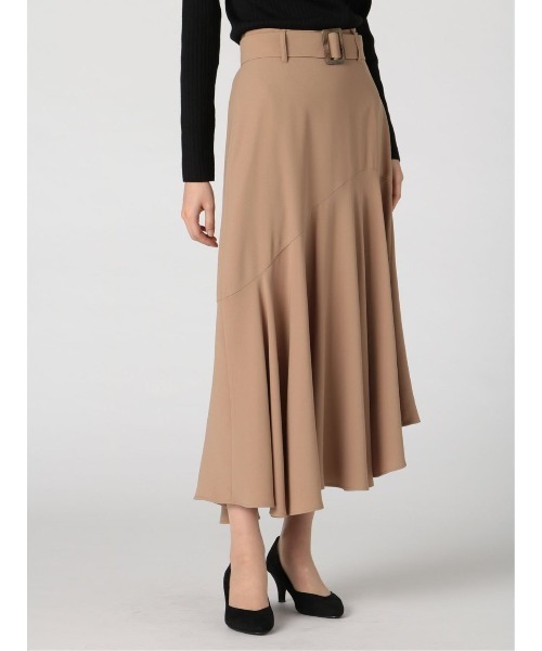 m.f.editorial（エムエフエディトリアル）の「エムエフエディトリアルレディース/m.f.editorial：Women ジョーゼット ロングマーメイドスカート（スカート・レディース・キャメル/ダークウッド・S/MEDIUM/LARGE）」の2枚目の写真