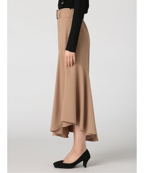 m.f.editorial（エムエフエディトリアル）の「エムエフエディトリアルレディース/m.f.editorial：Women ジョーゼット ロングマーメイドスカート（スカート・レディース・キャメル/ダークウッド・S/MEDIUM/LARGE）」の8枚目の写真