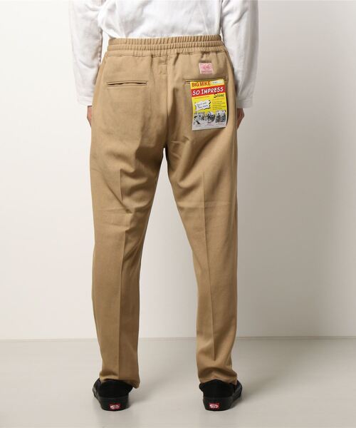 BIG MIKE(ビッグマイク)の「BIG MIKE ビッグマイク / ウール風 イージーパンツ WOOL LIKE EASY PANTS(チノパンツ・メンズ・チャコールグレー/ブラック/ベージュ・34/32/30/28)」の10枚目の写真