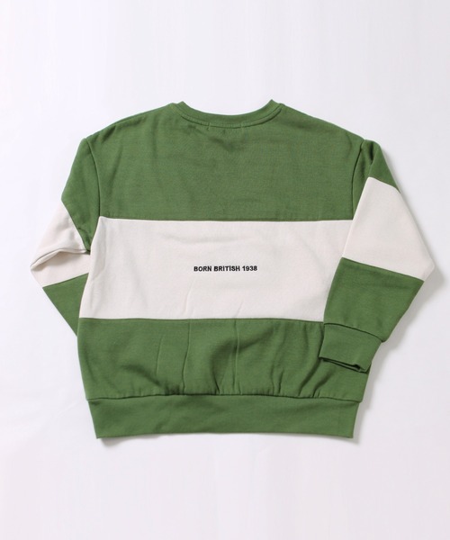 KANGOL（カンゴール）の「【KANGOL KIDS】裏起毛切替バイカラートレーナー（Tシャツ/カットソー・キッズ・ブラック/オレンジ/グリーン・150cm/130㎝/140㎝/120cm）」の7枚目の写真