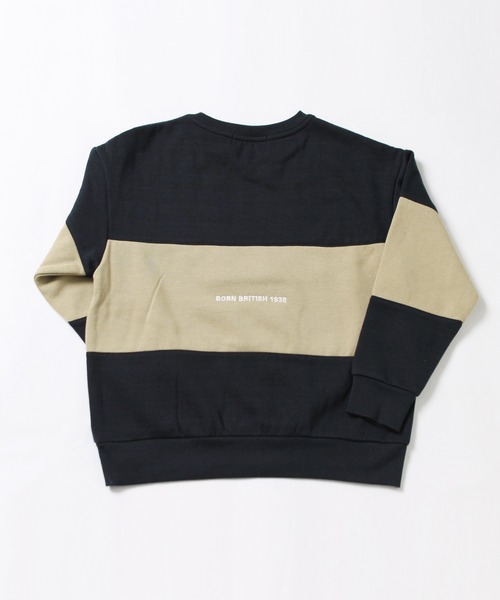 KANGOL（カンゴール）の「【KANGOL KIDS】裏起毛切替バイカラートレーナー（Tシャツ/カットソー・キッズ・ブラック/オレンジ/グリーン・150cm/130㎝/140㎝/120cm）」の6枚目の写真
