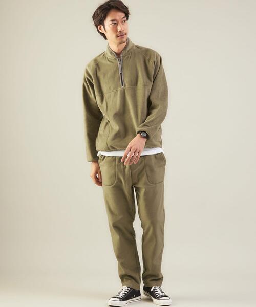 green label relaxing(グリーンレーベルリラクシング)の「<GLR/ lab>フリース ハーフジップ ハイネック 長袖 トップス(その他トップス・メンズ・オリーブ/ブラック/ダークグレー・S/XL/L/M)」の11枚目の写真