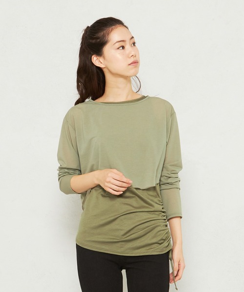 Chacott（チャコット）の「レイヤードシアーTシャツ（Tシャツ