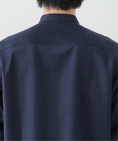 EDIFICE（エディフィス）の「ウォッシャブル ウール バンドカラー シャツ（シャツ/ブラウス・メンズ・ホワイト/ネイビー/ウッド/グリーン系その他・SMALL/MEDIUM/LARGE/X-LARGE）」の17枚目の写真