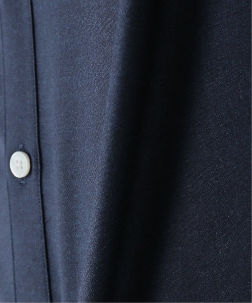 EDIFICE（エディフィス）の「ウォッシャブル ウール バンドカラー シャツ（シャツ/ブラウス・メンズ・ホワイト/ネイビー/ウッド/グリーン系その他・SMALL/MEDIUM/LARGE/X-LARGE）」の10枚目の写真
