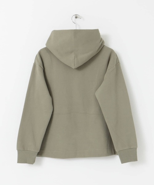 F by ROSSO（エフバイロッソ）の「F by ROSSO　ソフト裏毛フレアプルパーカー（パーカー・レディース・オフホワイト/グリーン/モカ・FREE）」の6枚目の写真