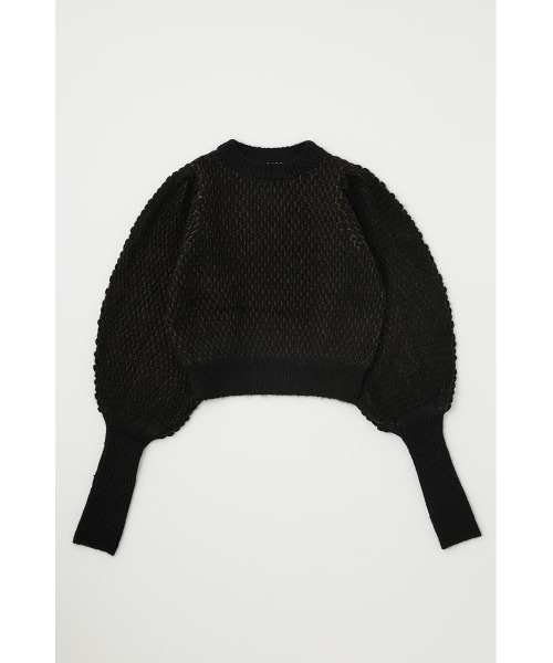 MOUSSY（マウジー）の「PUFF SLEEVE BOTTLE NECK ニット（ニット/セーター・レディース・オフホワイト/ダークブラウン/ブラック・FREE）」の8枚目の写真