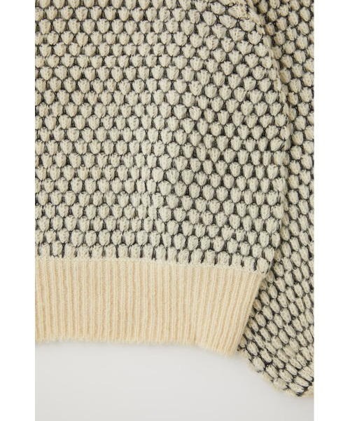 MOUSSY（マウジー）の「PUFF SLEEVE BOTTLE NECK ニット（ニット/セーター・レディース・オフホワイト/ダークブラウン/ブラック・FREE）」の12枚目の写真