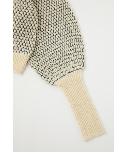 MOUSSY（マウジー）の「PUFF SLEEVE BOTTLE NECK ニット（ニット/セーター・レディース・オフホワイト/ダークブラウン/ブラック・FREE）」の13枚目の写真