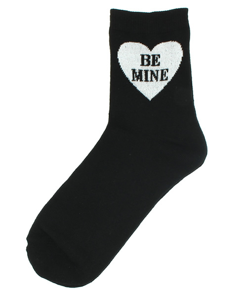 WEGO（ウィゴー）の「WEGO/BEMINEソックス（ソックス/靴下・レディース・ブラック/レッド・FREE）」の2枚目の写真