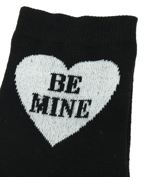 WEGO（ウィゴー）の「WEGO/BEMINEソックス（ソックス/靴下・レディース・ブラック/レッド・FREE）」の3枚目の写真