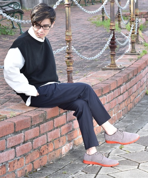 O-NINE（オーナイン）の「ブリックカラー スニーカーソール オックスフォードシューズ（スニーカー・メンズ・ブラック/ダークブラウン/ベージュ/グレー/ネイビー・44/41/42/43/45/40）」の17枚目の写真