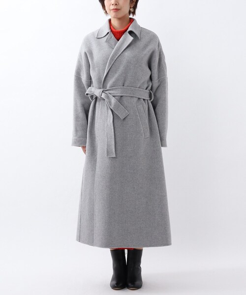 UNTITLED（アンタイトル）の「◆トスカーナエアーリバー コンバーチブルカラーコート（ステンカラーコート・レディース・ライトグレー/ベージュ/オレンジ・00/01/03/02）」の5枚目の写真