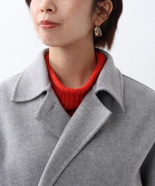 UNTITLED（アンタイトル）の「◆トスカーナエアーリバー コンバーチブルカラーコート（ステンカラーコート・レディース・ライトグレー/ベージュ/オレンジ・00/01/03/02）」の8枚目の写真