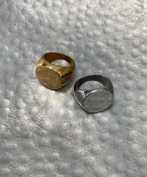 muku（ムク）の「金属アレルギー対応 フラットヘッドリング / サージカルステンレス（リング・レディース・シルバー/ゴールド・6/7）」の5枚目の写真