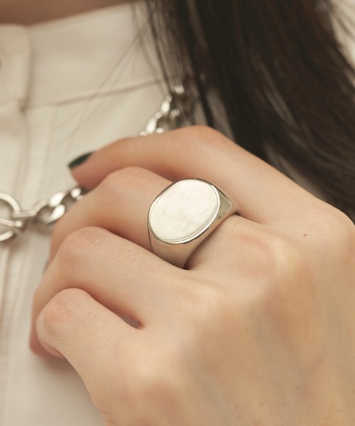 muku（ムク）の「金属アレルギー対応 フラットヘッドリング / サージカルステンレス（リング・レディース・シルバー/ゴールド・6/7）」の11枚目の写真