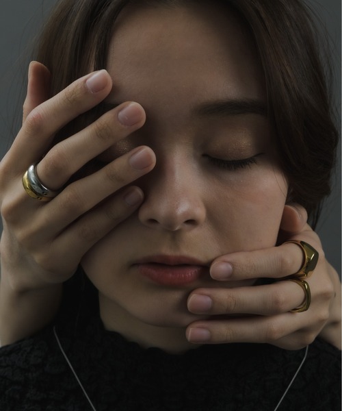 muku（ムク）の「金属アレルギー対応 フラットヘッドリング / サージカルステンレス（リング・レディース・シルバー/ゴールド・6/7）」の19枚目の写真