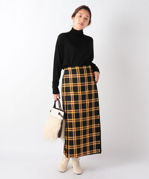 NOLLEY’S（ノーリーズ）の「◇【WEB限定】【GLEN FYNE/グレン ファイン】別注キルトロングスカート（スカート・レディース・ブルー系その他/パープル系その他2/ブラック系その他・FREE）」の5枚目の写真