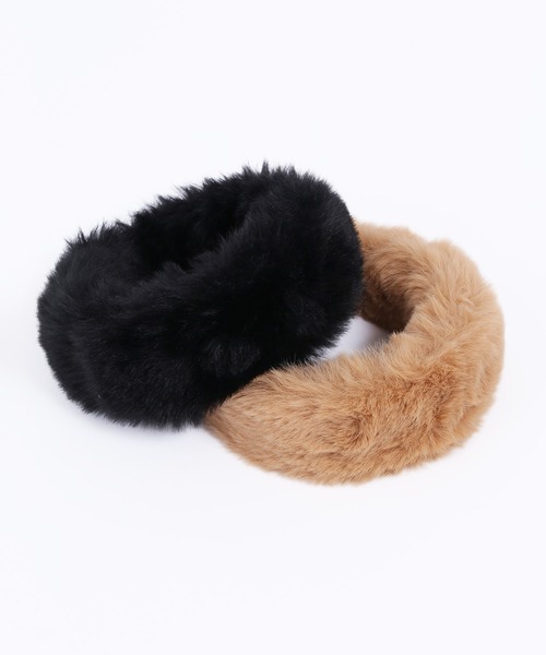 WC（ダブル シー）の「ボリュームフェイクファーカチューシャ（カチューシャ・レディース・ブラック/ベージュ・FREE）」の11枚目の写真