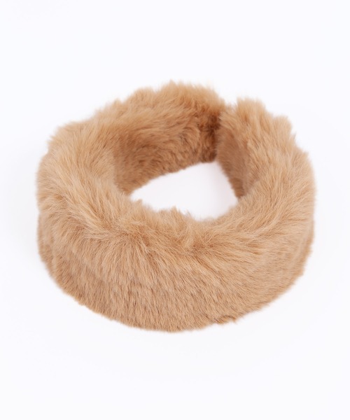 WC（ダブル シー）の「ボリュームフェイクファーカチューシャ（カチューシャ・レディース・ブラック/ベージュ・FREE）」の5枚目の写真