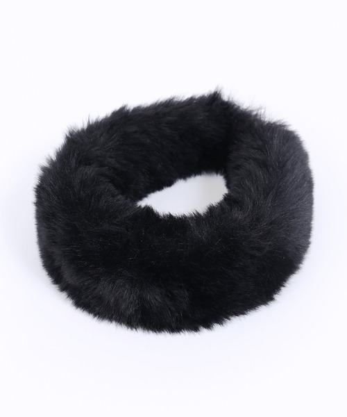 WC（ダブル シー）の「ボリュームフェイクファーカチューシャ（カチューシャ・レディース・ブラック/ベージュ・FREE）」の8枚目の写真