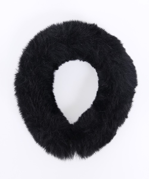 WC（ダブル シー）の「ボリュームフェイクファーカチューシャ（カチューシャ・レディース・ブラック/ベージュ・FREE）」の7枚目の写真