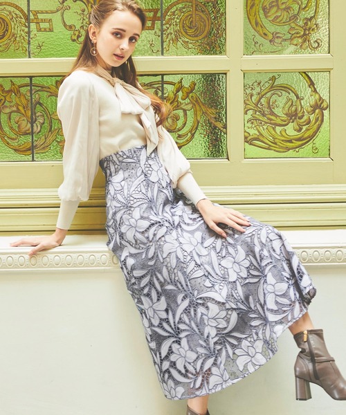 NOELA（ノエラ）の「カットワークレーススカート（スカート）」 - WEAR