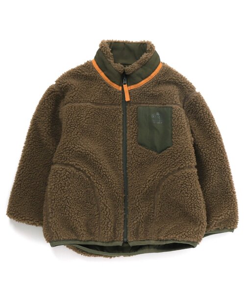 BREEZE（ブリーズ）の「WEB限定 リバーシブルボアジャケット（その他アウター・キッズ・ワインレッド/ベージュ/アイボリー/ブルー/イエロー・110/140/120/80/130/100/90）」の3枚目の写真