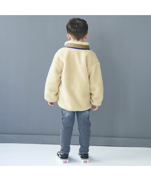 BREEZE（ブリーズ）の「WEB限定 リバーシブルボアジャケット（その他アウター・キッズ・ワインレッド/ベージュ/アイボリー/ブルー/イエロー・110/140/120/80/130/100/90）」の9枚目の写真