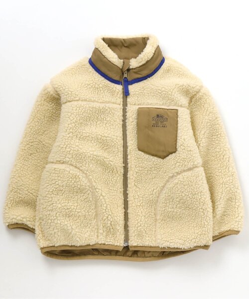 BREEZE（ブリーズ）の「WEB限定 リバーシブルボアジャケット（その他アウター・キッズ・ワインレッド/ベージュ/アイボリー/ブルー/イエロー・110/140/120/80/130/100/90）」の12枚目の写真