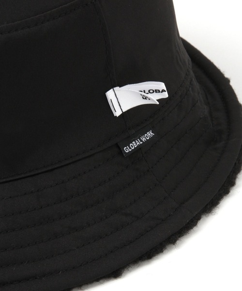 GLOBAL WORK（グローバルワーク）の「【キッズ】リバーシブルボアHAT/258718（ハット・キッズ・ブラック/オフホワイト・LARGE/MEDIUM）」の12枚目の写真