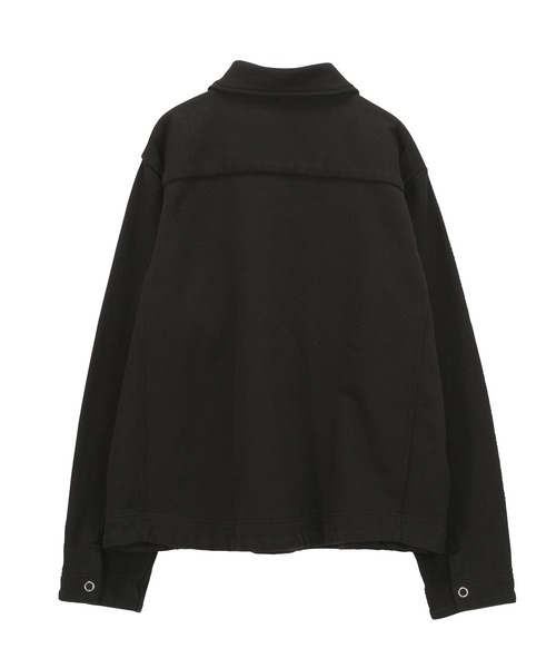 Plantation(プランテーション)の「カルゼ裏毛/ブルゾン(ブルゾン・レディース・ブラック/オフホワイト・M size)」の14枚目の写真