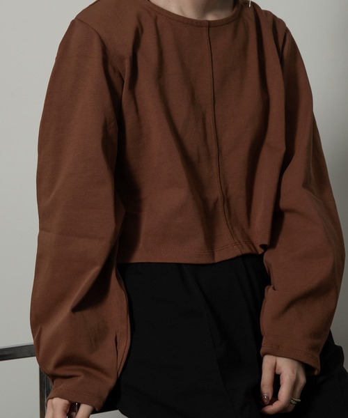 I_am（アイアム）の「puff sleeve design cut（シャツ/ブラウス・レディース・ブラック/ブラウン/アイボリー・FREE）」の7枚目の写真