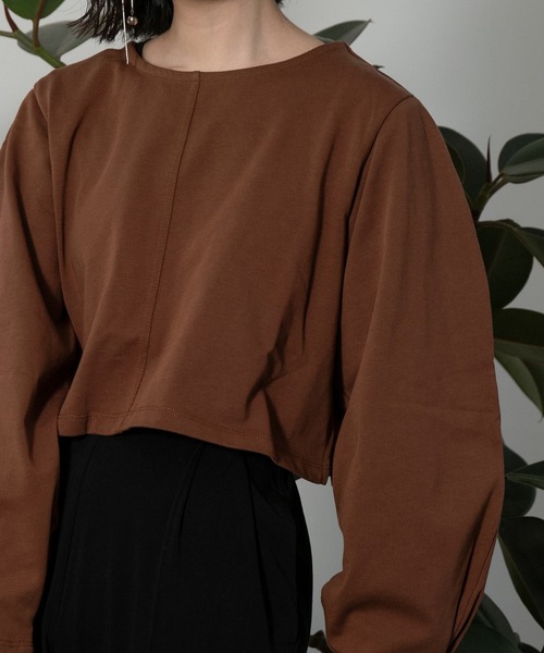 I_am（アイアム）の「puff sleeve design cut（シャツ/ブラウス・レディース・ブラック/ブラウン/アイボリー・FREE）」の8枚目の写真