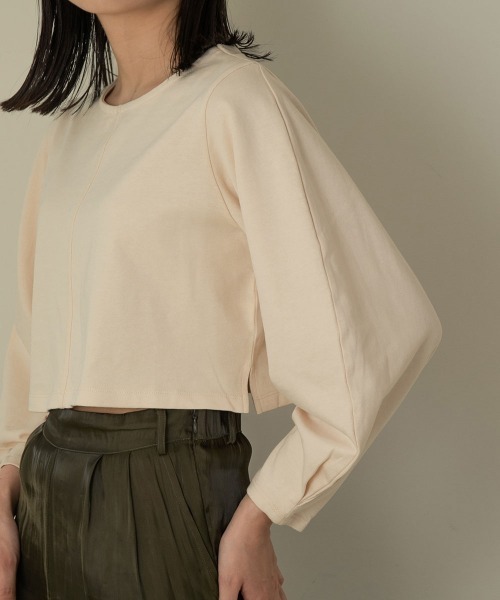 I_am（アイアム）の「puff sleeve design cut（シャツ/ブラウス・レディース・ブラック/ブラウン/アイボリー・FREE）」の11枚目の写真