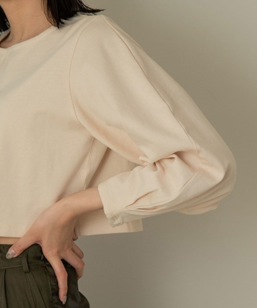 I_am（アイアム）の「puff sleeve design cut（シャツ/ブラウス・レディース・ブラック/ブラウン/アイボリー・FREE）」の10枚目の写真